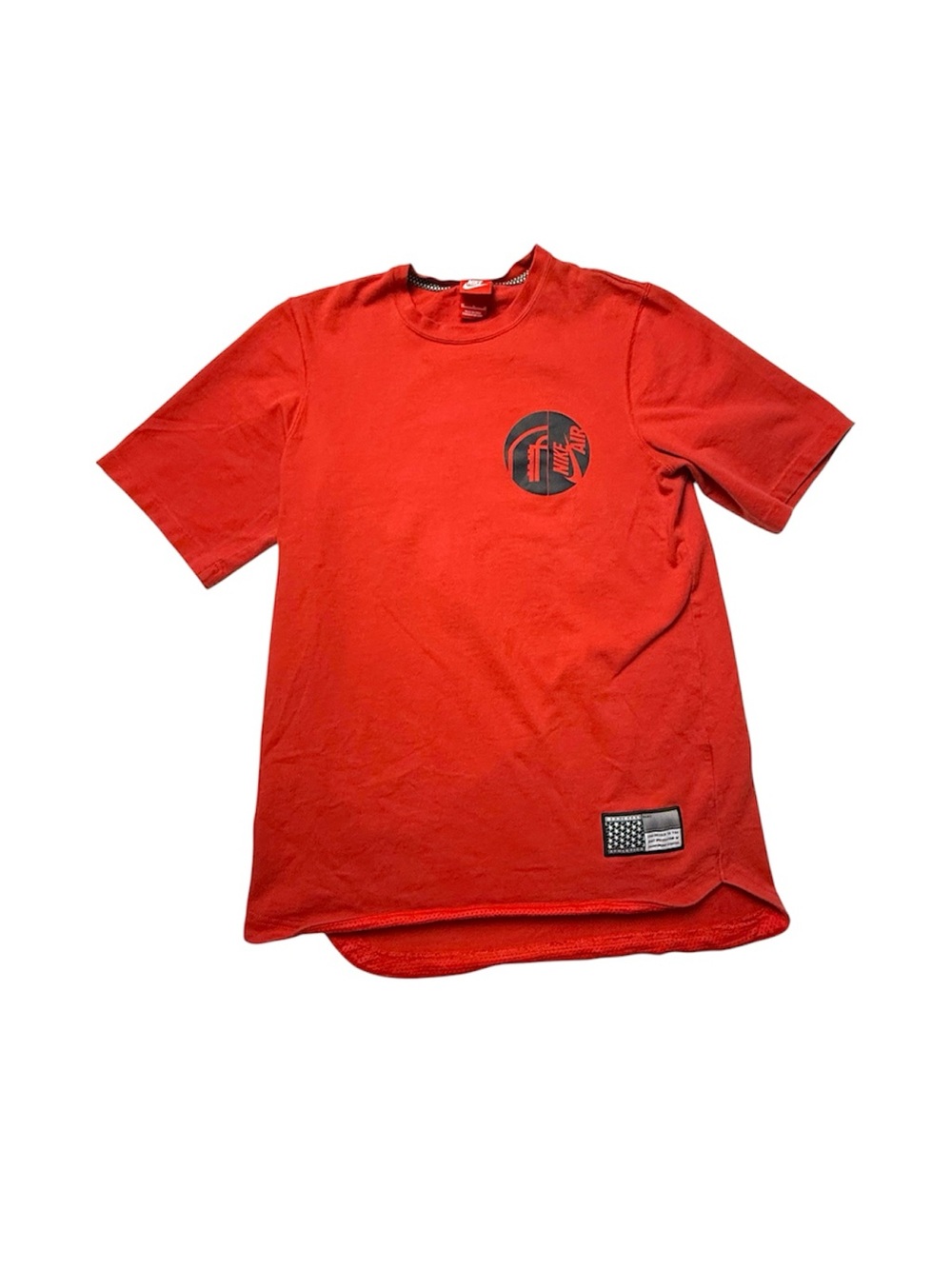 Nike Air Jersey Shirt Red Graphic Crewneck T-Shirt - Unbranded